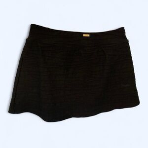 Black Textured sports skirt Lands End 8 with Lands End Logo